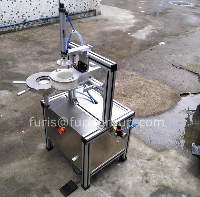 Semi auto pleat wrapping machine with labeling function for packing hotel round soap
