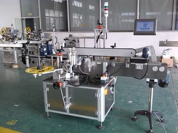 China Automatic Two Sides / Double Side Self Adhesive Sticker Labelling Machine For Round And Flat Bottle supplier