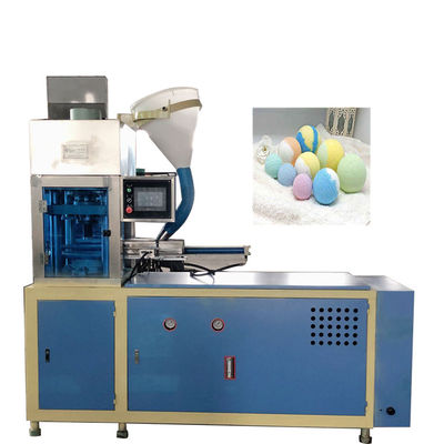 China High Capacity Automatic Colorful Bath Salt Bath Bomb Press Molds Machine MakerWith Servo Motor supplier