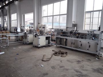 Full automatic inner earloop type flat face mask forming line