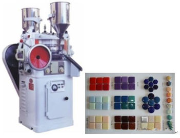 Glass Mosaic Press Machine , Double Rotary Tablet Compression Machine