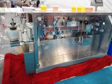 2 Filling Nozzles Ampoule Tube Forming Filling Sealing Machine Filling Volume 1-50ml