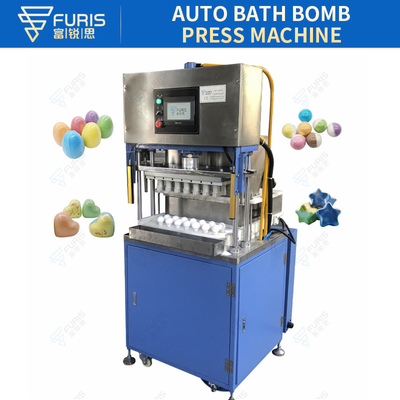 Factory Semi Auto Touch Screen Operation China Bath Salt Bath Bomb  Press Machine Hydraulic Four Column Press