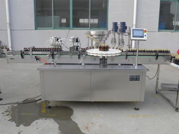 Rotary Type 8 Head Vitamin Liquid Filling Capping Machine For Plastic Glass Bottle Touch Screen Operation